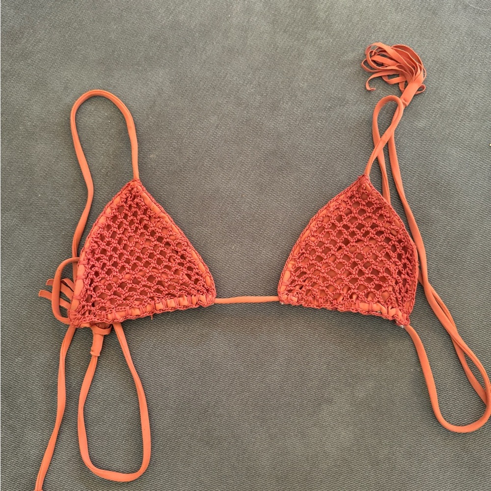 Lightly worn acacia crochet top